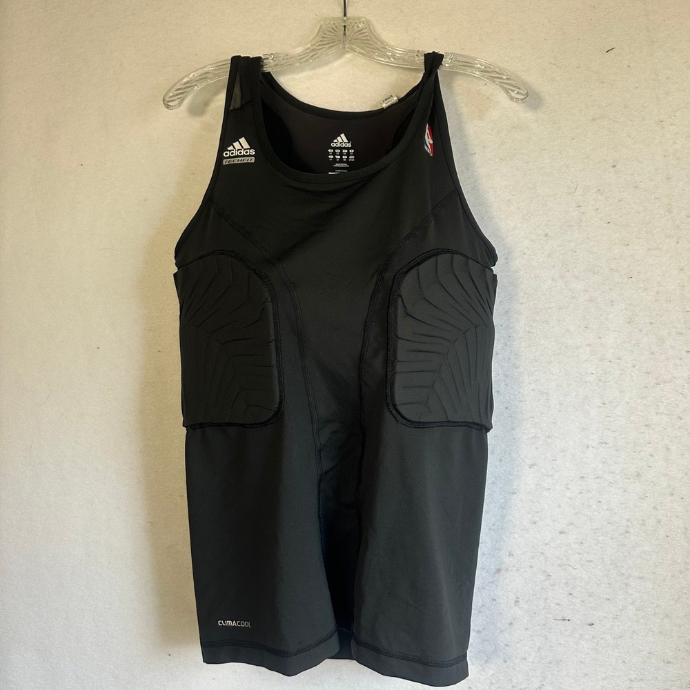 Adidas Techfit NBA‎ Padded Basketball Compression Tank Top Black 3XL New
